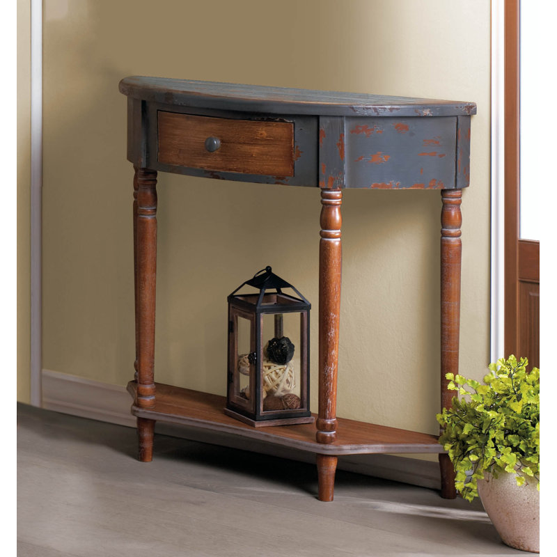 Breakwater Bay Wyble Wood Half Moon Console Table & Reviews | Wayfair